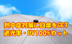 サッカー観戦　日傘を購入